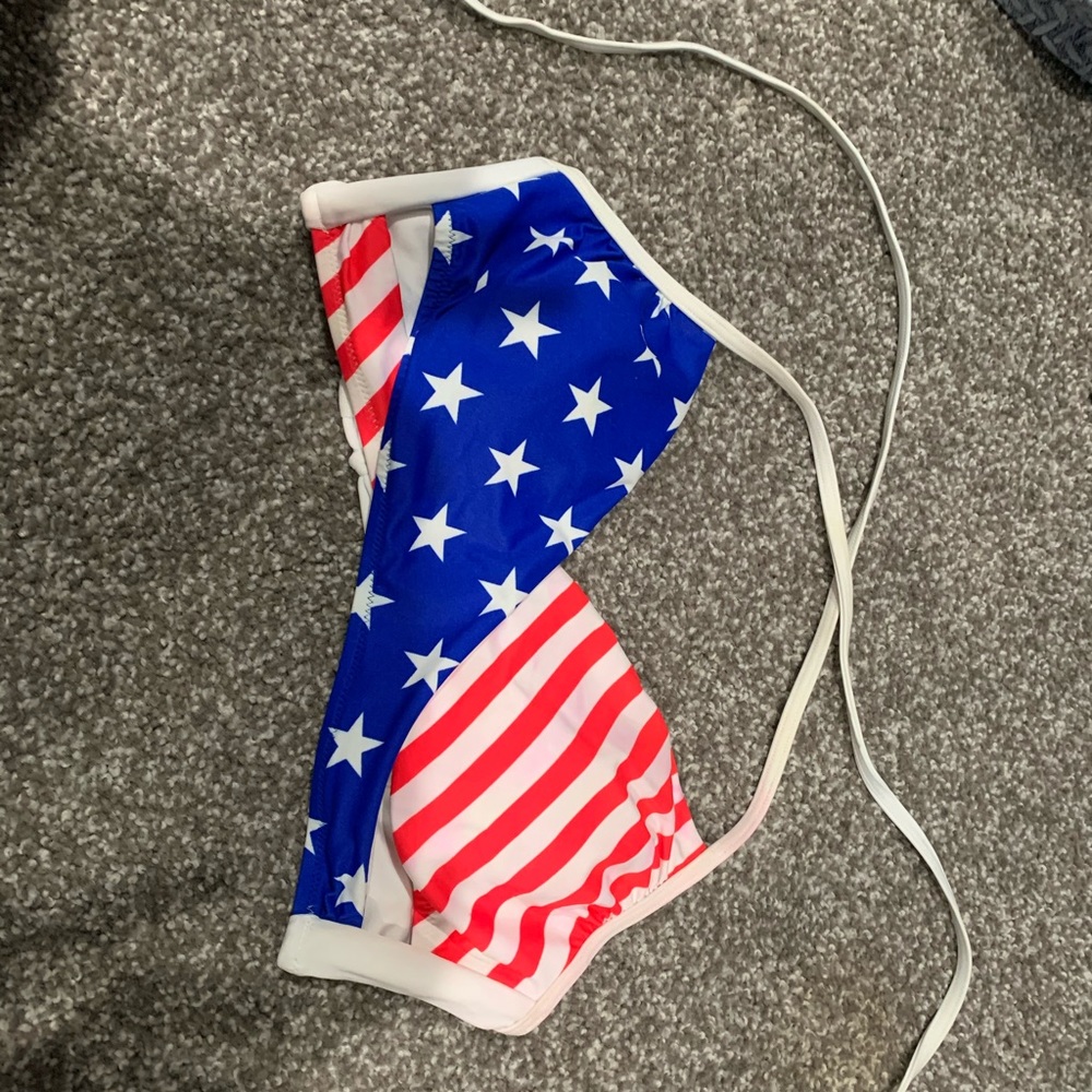 American flag bikini top